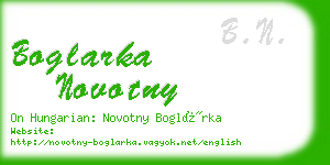 boglarka novotny business card